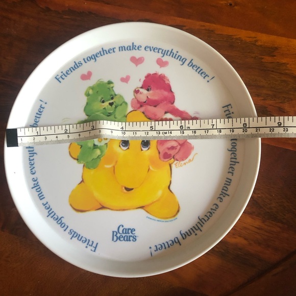 Vintage 80s Care Bears Plate - Picture 4 of 4